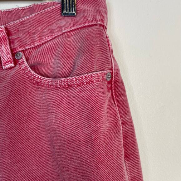 Vintage Y2K Tommy Hilfiger Hipster Straight Leg Jeans Pink Island Punch Womens 4 - Picture 4 of 14